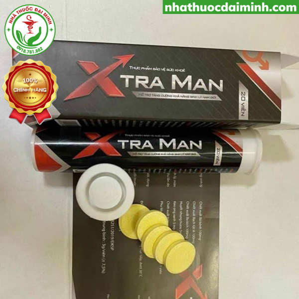 Viên Sủi Xtra Man Lọ 20 Viên - Hỗ Trợ Tăng Cường Sinh Lý Nam Giới - Hình ảnh 4