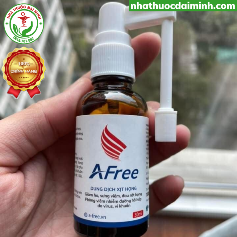 Xịt Họng AFree Thái Minh 30ml - Còn hàng - Nhà thuốc Đại Minh