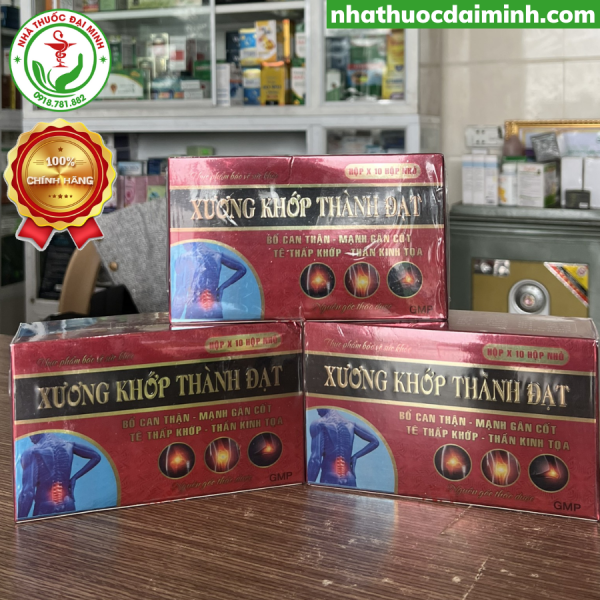 XƯƠNG KHỚP THÀNH ĐẠT HỘP 10 HỘP NHỎ - BỔ CAN THẬN, MẠNH GÂN CỐT - Hộp 10 hộp nhỏ - Hình ảnh 2