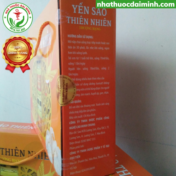 Yến Sào Thiên Nhiên Thượng Hạng Xách 6 Lọ - Hình ảnh 4