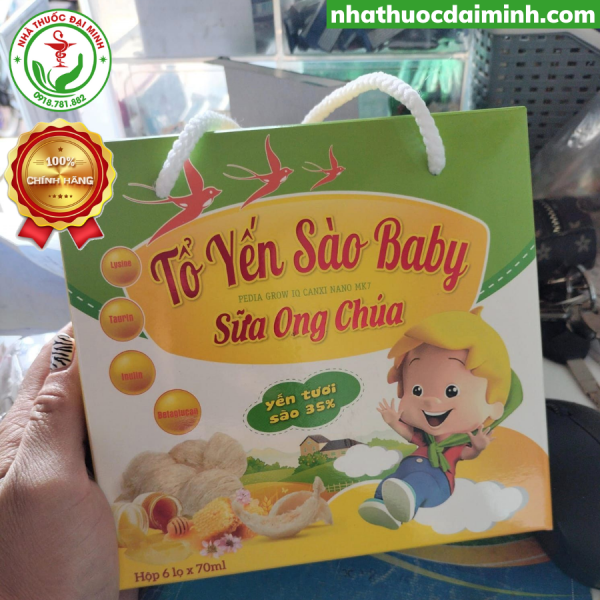 Tổ Yến Sào Baby Sữa Ong Chúa Hộp 6 Lọ