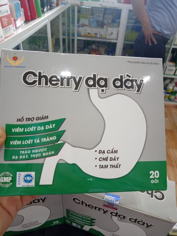 CHERRY DẠ DÀY - GIẢM VIÊM LOÉT DẠ DÀY, TRÀO NGƯỢC THỰC QUẢN - Hình ảnh 2