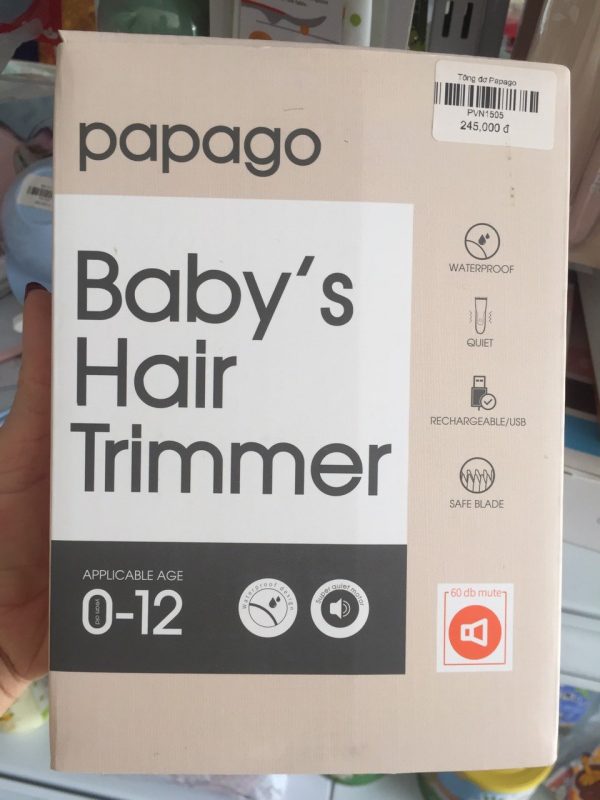 TÔNG ĐƠ PAPAGO BABY'S HAIR TRIMMER CHO BÉ 0-12 THÁNG TUỔI - Hình ảnh 2