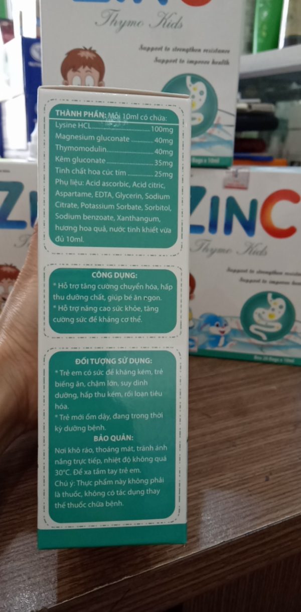 ZINC THYMO KIDS - GIÚP BÉ ĂN NGON, TĂNG SỨC ĐỀ KHÁNG - Hình ảnh 3