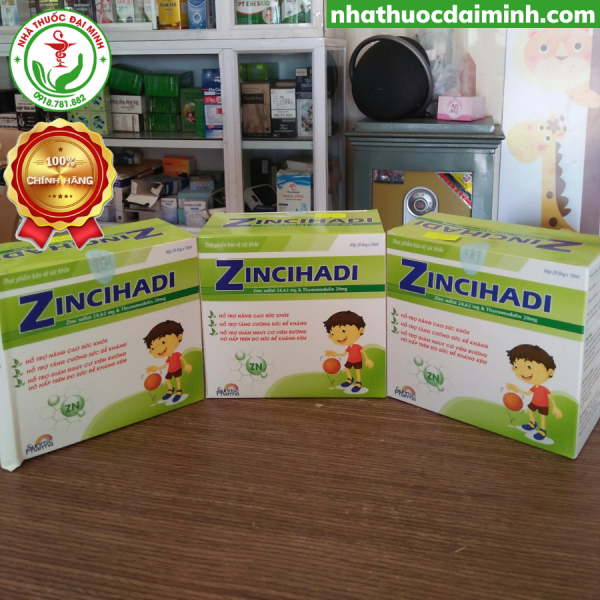 Kẽm Nước ZinCHadi Hộp 20 Ống - Hình ảnh 2