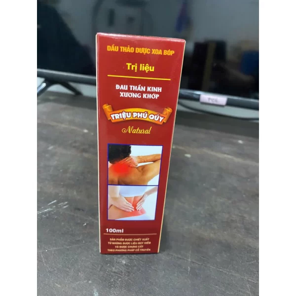 Dầu Thảo Dược Xoa Bóp Đau Thần Kinh Xương Khớp Triệu Phú Quý Lọ 100ml - Giúp Làm Giảm Đau Các Cơ, Khớp, Đau Xương Khớp - Hình ảnh 2