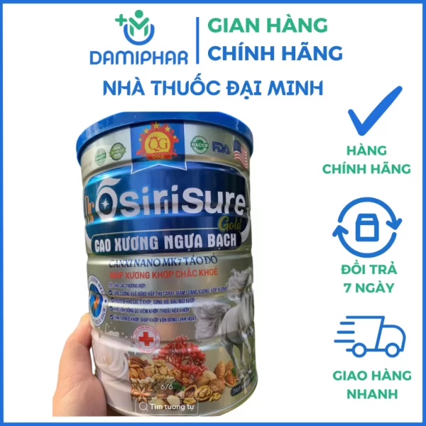 Sữa Xương Khớp Dr Osiriisure Gold Cao Xương Ngựa Bạch Lon 900g - Bảo Vệ Sụn Khớp, Giúp Xương Khớp Chắc Khỏe