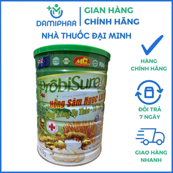 Sữa Bột Probisure Gold Good Health Hồng Sâm Ngọc Linh Lon 900g