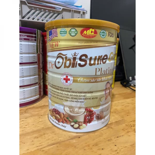 Sữa Hạt New Dr Obiisure Gold Plastinum Chăm Sóc Sức Khỏe Xương Khớp Lon 900g - Hình ảnh 2