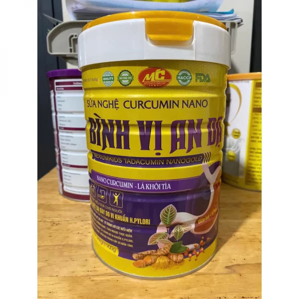 Sữa Nghệ Nano CURCUMIN NANO Bình Vị An Dạ Hộp 900g - Tốt Cho Người Đau Dạ Dày, Đại Tràng - Hình ảnh 4