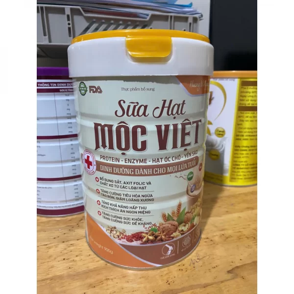 Sữa Hạt Mộc Việt Lon 900g - Dinh Dưỡng Cho Mọi Lứa Tuổi - Hình ảnh 2