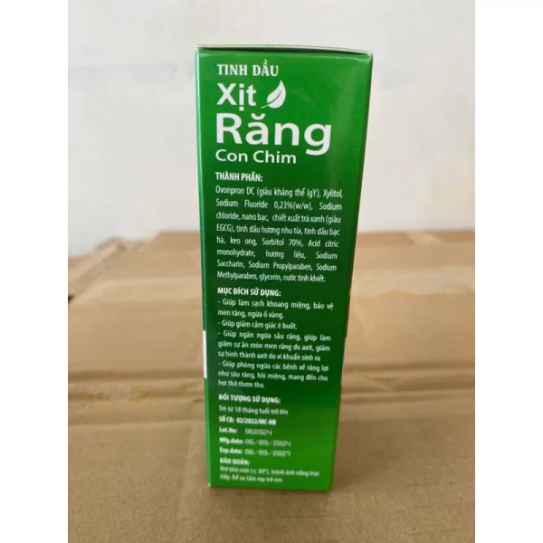 Tinh Dầu Xịt Răng Con Chim Lọ 30ml - Giảm Sâu Răng, Đau Răng, Viêm Lợi, Hôi Miệng, Chảy Máu Chân Răng, Răng Ê Buốt - Hình ảnh 4