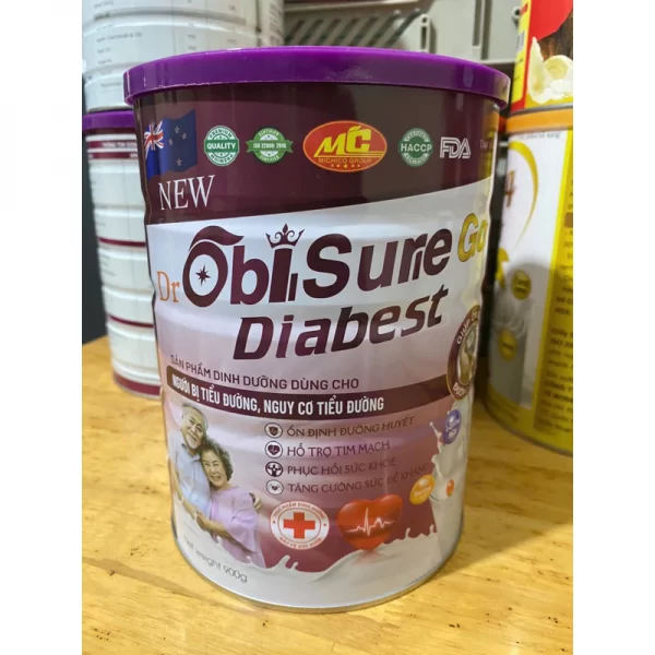 Sữa Bột New Dr Obiisurie Gold Diabest Lon 900g - Sữa Dành Cho Người Bị Tiểu Đường - Hình ảnh 2