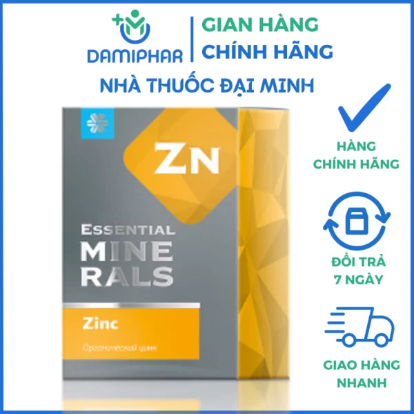 Essential Minerals Zinc Siberian Lọ 60 Viên - Hỗ Trợ Tăng Cường Sức Đề Kháng - Hình ảnh 2