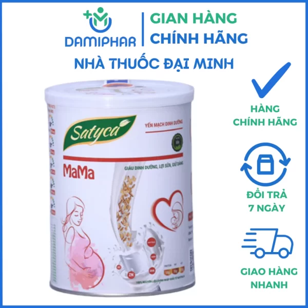 Sữa Satyca Mama 410g - Sữa Bầu Và Mẹ Cho Con Bú, Lợi Sữa, Đẹp Dáng