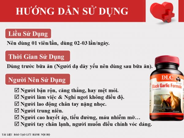 Tinh Chất Tỏi Đen DLC Black Garlic Formula Lọ 60 Viên - Tinh Chất Tỏi Đen Lên Men Nhật Bản, Giúp Ổn Định Huyết Áp, Hỗ Trợ Lưu Thông Máu, Tăng Tuần Hoàn Máu Não, Bảo Vệ Tim Mạch, Phòng Cảm Cúm Và Viêm Xoang, Cải Thiện Sinh Lý Nam Nữ - Ảnh 2