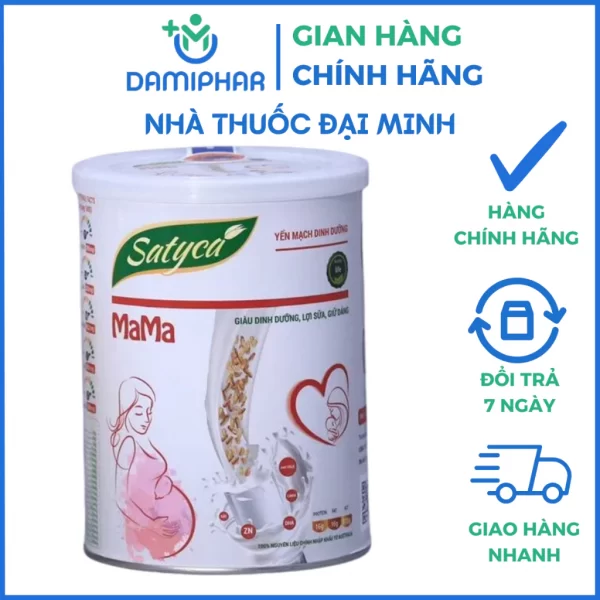 Sữa Satyca Mama 410g - Sữa Bầu Và Mẹ Cho Con Bú, Lợi Sữa, Đẹp Dáng - Hình ảnh 2