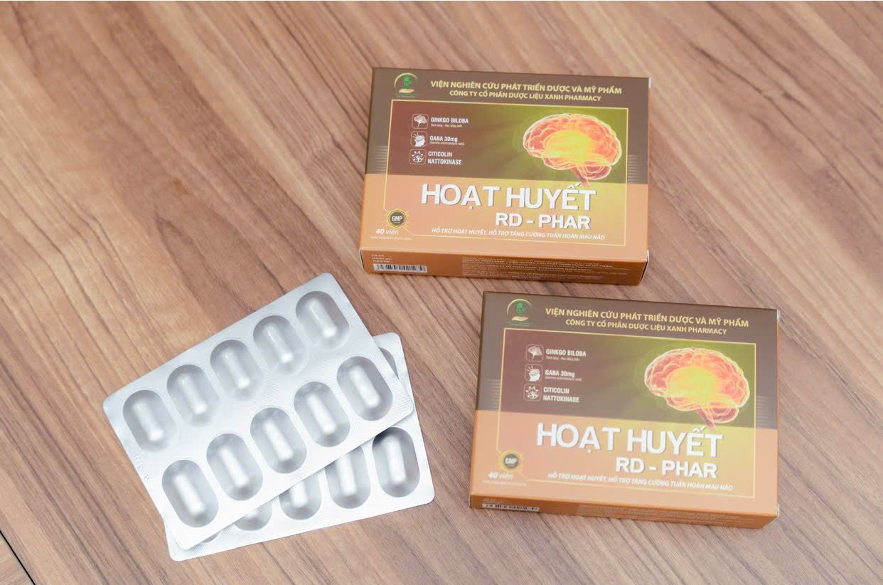 Hoạt Huyết RD-Phar (Hộp 40 Viên) – Giúp Tăng Tuần Hoàn Máu Não, Giảm Mất Ngủ & Đau Đầu - Ảnh 5