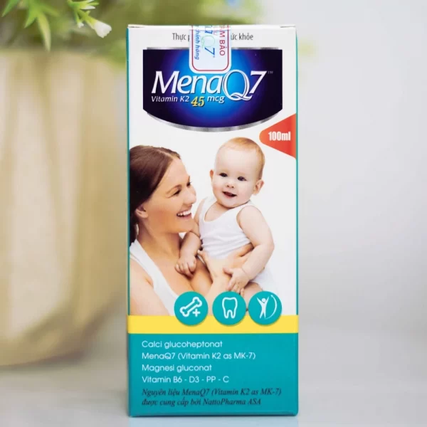 MenaQ7 K2 45mcg Lọ 100ml - Bổ Sung K2, Calci, D3 Hỗ Trợ Tăng Cường Hấp Thu Calci Vào Xương Cho Trẻ - Hình ảnh 3