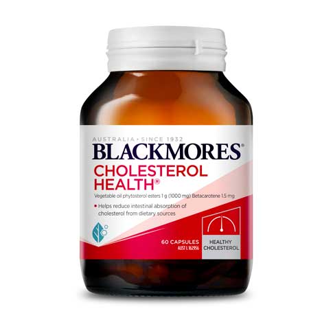 Blackmores Cholesterol Health hộp 60 viên - Giúp duy trì lượng cholesterol khỏe mạnh và giảm sự hấp thụ cholesterol