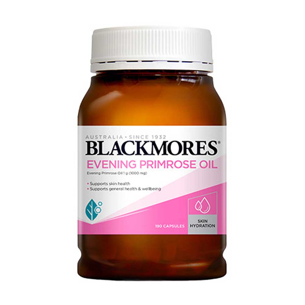Viên Uống Blackmores Evening Primrose Oil Hộp 190 Viên - Cân bằng nội tiết tố nữ, điều hòa kinh nguyệt