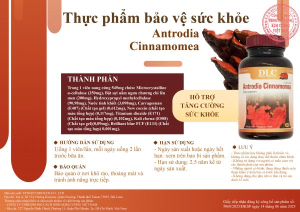 Thực Phẩm Bảo Vệ Sức Khỏe Antrodia Cinnamomea Nấm Ngưu Chương Chi - Ảnh 2