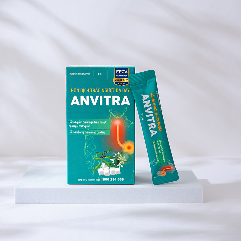 Hỗn Dịch Trào Ngược Dạ Dày Anvitra (Hộp 15 Gói) – Giảm Ợ Chua, Nóng Rát, Bảo Vệ Niêm Mạc Dạ Dày, Giải Pháp Toàn Diện Cho Người Ợ Chua, Trào Ngược Thực Quản - Ảnh 2