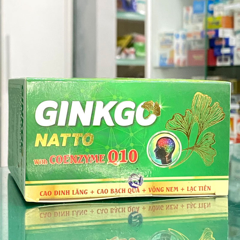 Ginkgo Natto PV Hộp 100 Viên – Viên Bổ Não Hỗ Trợ Tăng Cường Tuần Hoàn Máu Não, Lưu Thông Máu, Giảm Chóng Mặt - Ảnh 2