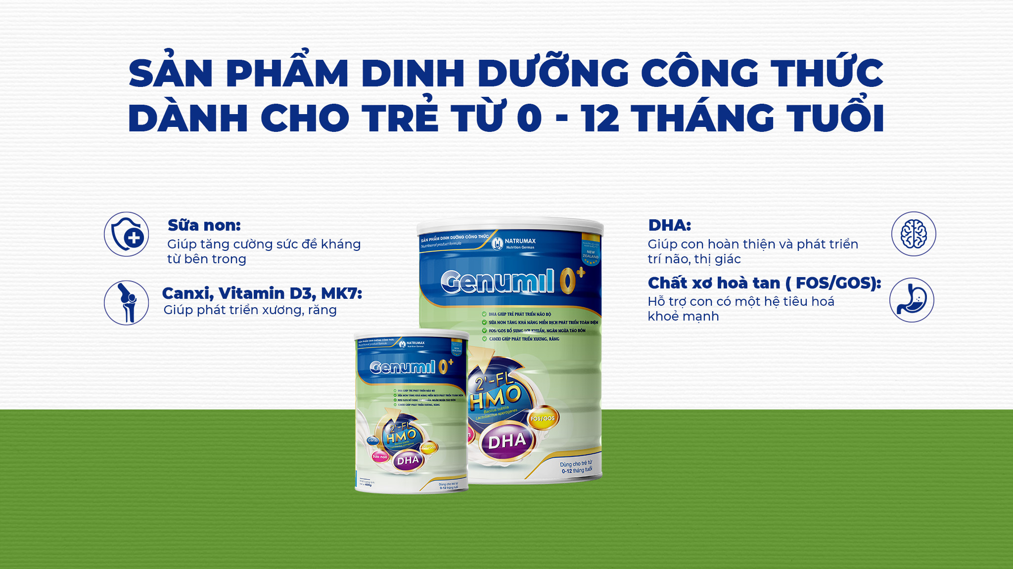Sữa Non Dinh Dưỡng Natrumax Genumil 0+ (Trẻ 0 - 12 Tháng) – Tăng Đề Kháng, Phát Triển Trí Não & Tiêu Hóa Khỏe - Ảnh 2