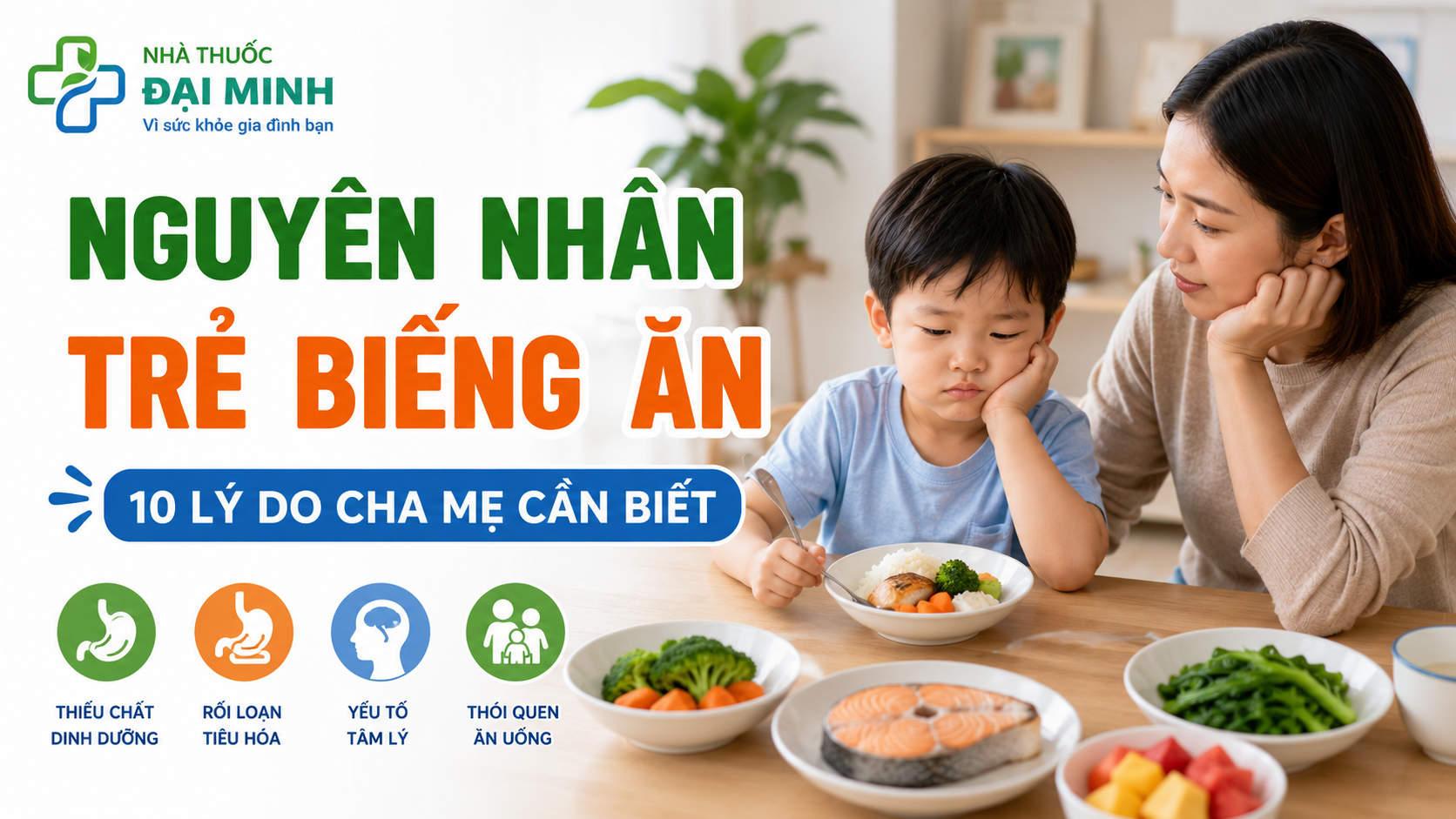 Nguyên nhân trẻ biếng ăn thường gặp