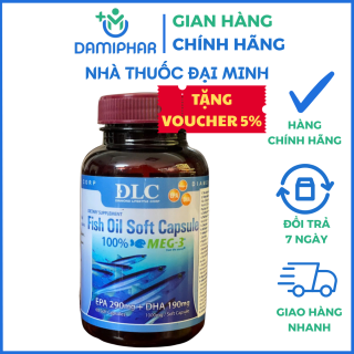 Dầu Cá Omega-3 DLC Fish Oil Soft Lọ 60 Viên – Dầu Cá Cao Cấp Từ Canada