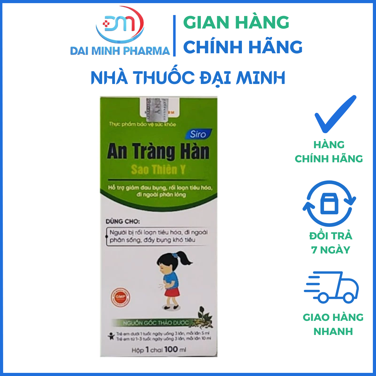 Siro An Tràng Hàn Sao Thiên Y (Chai 100ml) – Bổ Tỳ Vị, Giảm Đau Bụng, Rối Loạn Tiêu Hóa - Ảnh 5
