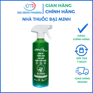 Bình Xịt Thông Minh Xua Đuổi Muỗi, Kiến, Gián Amida Home Hương Sả Chanh 500ml – Xịt Côn Trùng Đuổi Muỗi, Kiến, Gián Tự Nhiên