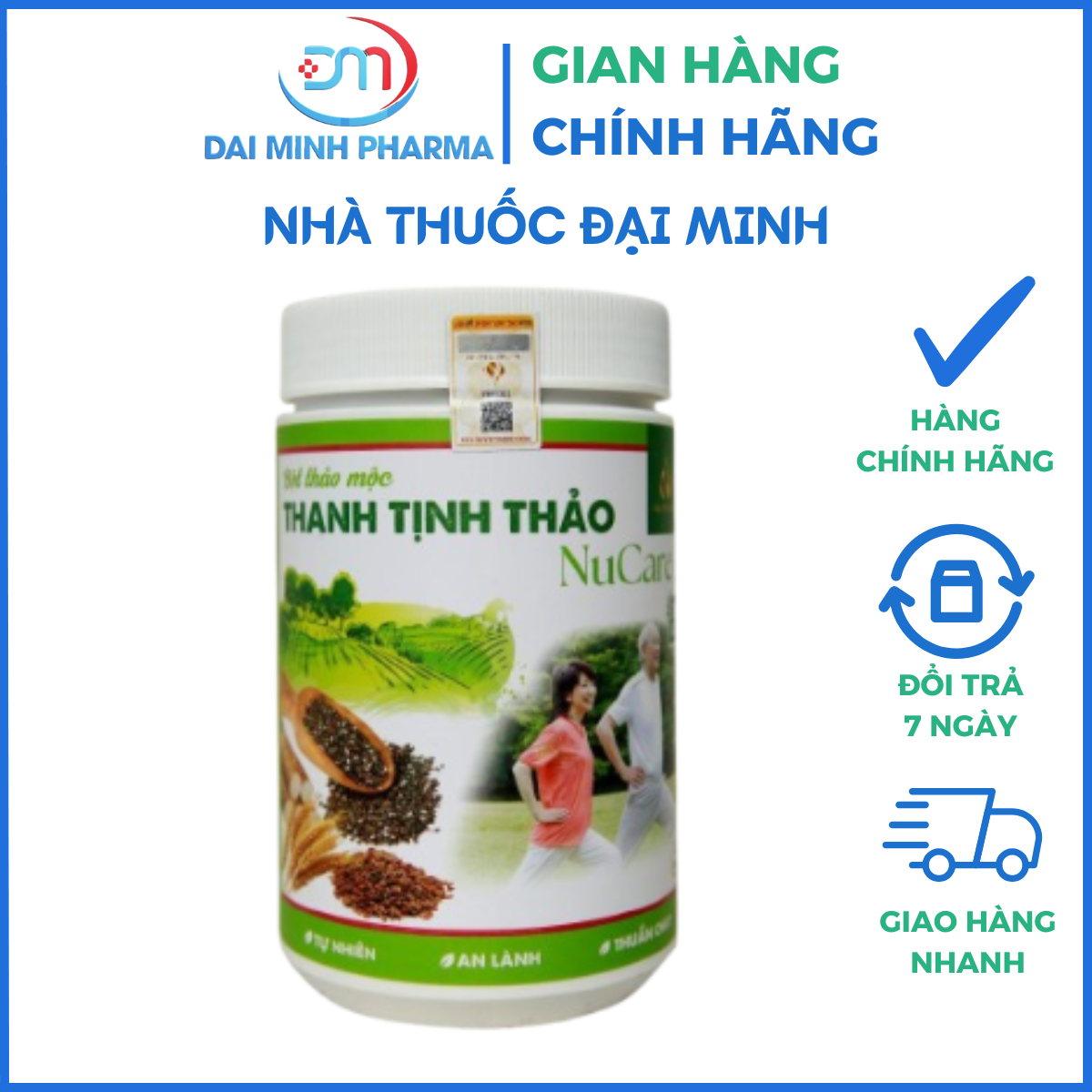 Bột Thảo Mộc Thanh Tịnh Thảo NuCare (400g) – Giảm Cân, Hạ Mỡ Máu & Thanh Lọc Cơ Thể