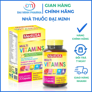 MediUSA Multi Vitamins (30 Viên) – Vitamin Tổng Hợp & Khoáng Chất Nhập Khẩu Mỹ
