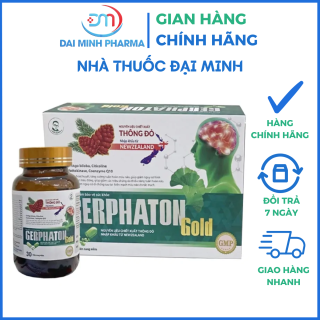 Hoạt Huyết Dưỡng Não Gerphaton Gold Hộp 120 Viên – Giảm Đau Đầu, Hoa Mắt, Chóng Mặt & Rối Loạn Tiền Đình