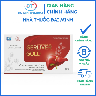 Bổ Gan Gerliver Gold (Hộp 90 Viên) – Hỗ Trợ Giải Độc Gan, Mát Gan & Bảo Vệ Gan