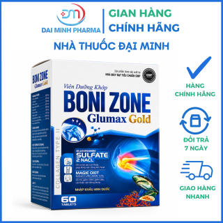 Viên Dưỡng Khớp Boni Zone Glumax Gold Hộp 60 Viên – Giảm Đau Nhức Khớp, Thoái Hóa Khớp & Tăng Linh Hoạt