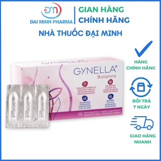 Viên Đặt Phụ Khoa Gynella Balance Hộp 10 Viên – Cân Bằng Vi Sinh, Giảm Khô Rát Âm Đạo