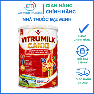 Sữa Bột Dinh Dưỡng Vitrumilk Canxi (800g) – Bảo Vệ Xương Khớp, Ngừa Loãng Xương, Giúp Ngủ Ngon