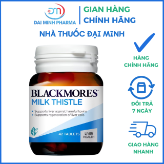 Viên Uống Bổ Gan Blackmores Milk Thistle Lọ 42 Viên - Giúp bảo vệ gan chống độc và hỗ trợ tái tạo tế bào gan