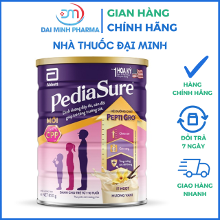 Sữa Bột PediaSure Abbott (850g) – Dinh Dưỡng Đột Phá Pepti Gro Cho Trẻ Biếng Ăn, Tăng Chiều Cao & Cân Nặng