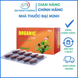 Boganic Forte Traphaco (Hộp 50 Viên) – Thuốc Bổ Gan, Giải Độc Gan, Giảm Vàng Da, Mụn Nhọt & Hạ Mỡ Máu
