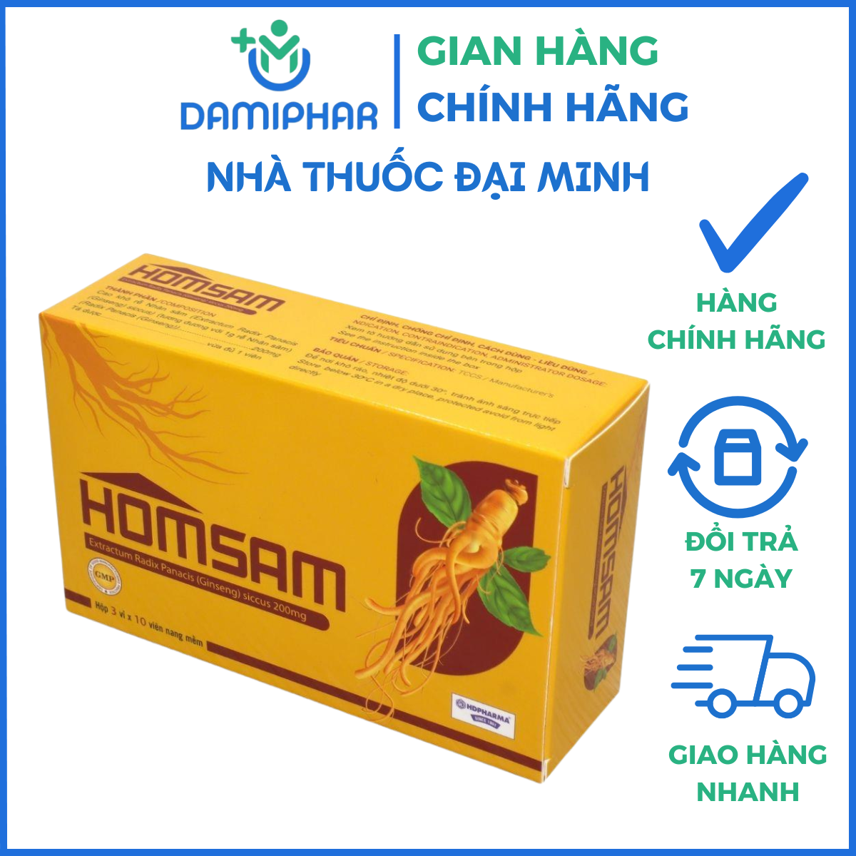 Homsam Hộp 30 Viên - Cải Thiện Thể Lực Và Trí Lực, Cải Thiện Chất Lượng Giấc Ngủ, Nâng Cao Hệ Miễn Dịch - Ảnh 5