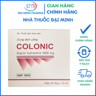 Dung Dịch Uống Colonic 2000mg USA-NIC Pharma (Hộp 20 Ống) – Điều Trị Tăng Amoniac Máu & Bổ Sung Dinh Dưỡng