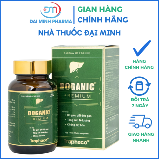 Viên Uống Bổ Gan Boganic Premium Traphaco (Hộp 30 Viên) – Giải Độc Gan, Hạ Men Gan, Chống Lão Hóa