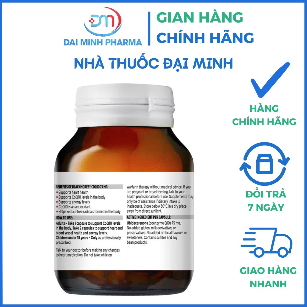 Viên Uống Blackmores CoQ10 150 mg Lọ 30 Viên - Ảnh 3