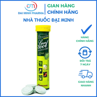 Viên Sủi Thanh Nhiệt Livecool Nam Dược Hương Chanh (Tuýp 16 Viên) – Mát Gan, Giải Độc, Tăng Đề Kháng