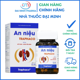 Viên Uống An Niệu Traphaco (Lọ 30 Viên) – Hỗ Trợ Bổ Thận, Giảm Tiểu Đêm, Tiểu Nhiều Lần