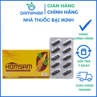Homsam Hộp 30 Viên - Cải Thiện Thể Lực Và Trí Lực, Cải Thiện Chất Lượng Giấc Ngủ, Nâng Cao Hệ Miễn Dịch